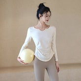 Nylon Quick-Dry Yoga Long-Sleeve Top