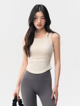 Fake two shockproof running fitness vests