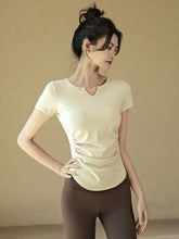 Slimming yoga short-sleeved T-shirt