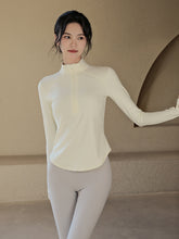 Half-zip slim fit jacket