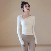 High-value slim fit with chest pad sports long sleeves