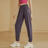 High-waisted, Quick-drying loose legged yoga pants