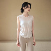 Drawstring sports vest