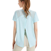 Back split short sleeve