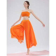 Dunhuang Flying Goddess temperament thin lace flowing chiffon set