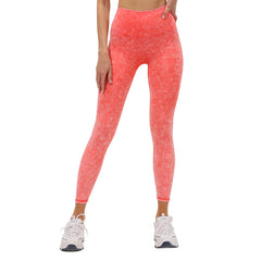 Nude high-waisted cropped pants that tighten the abdomen and lift the buttocks