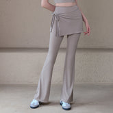 Cool feeling covers the buttocks and slims down sports bootcuts