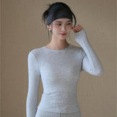 New high-elasticity slim and breathable sports T-shirt for autumn