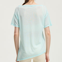 Loose cool sunscreen quick-drying clothing with side slits