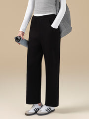 New nude breathable wide-leg casual sports trousers for autumn and winter