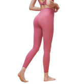 V-waist skinny hip-lifting peach pants