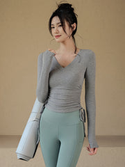 Tight quick-drying yoga long sleeves