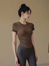 Tight yoga t-shirt