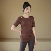Thin slimming sports short-sleeved T-shirt