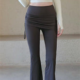 High-waisted slimming and comfortable sports bootcut pants