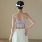 Cut-out bow kink sports training beauty back bra