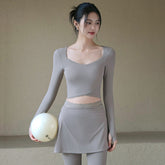Slimming, Comfortable and breathable fitness long-sleeved T-shirt