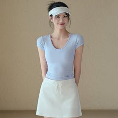 Simple, Slimming, Running, Sports, Training, Fitness T-shirt, Short sleeves