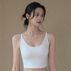 Cut-out twisted one-piece breathable sexy back sports bra