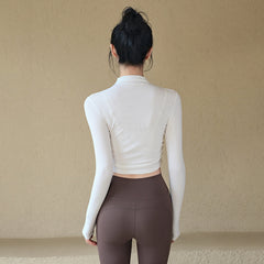 Elegant Long Sleeve Fitness Top