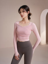 Mesh paneled sports long sleeves