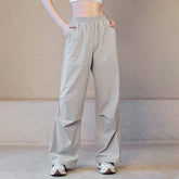 Autumn and winter three-proof straight-leg high-waisted cargo pants