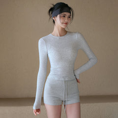 New high-elasticity slim and breathable sports T-shirt for autumn