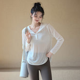 Loose-Fit Breathable Yoga Hoodie