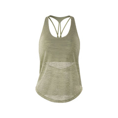 Fake two beautiful back shockproof sports vests