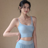 An all-in-one high-quality crossover beauty back tucked breasts fitness bra