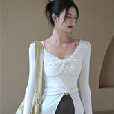 Autumn new high-elasticity breathable running sports T-shirt