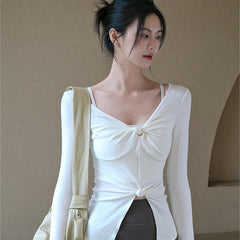 Autumn new high-elasticity breathable running sports T-shirt