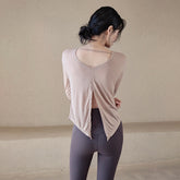 Loose breathable long-sleeve cover-up