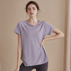 Loose slimming sports T-shirt short sleeves