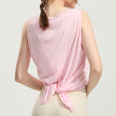 Sleeveless running cover-up with back slit