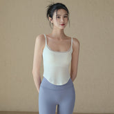 Premium lace tie strap integrated sports training gym bra