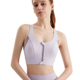 Zip-front tank with cups