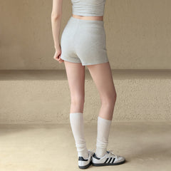 Nude, Breathable, Drawstring running training three-point pants
