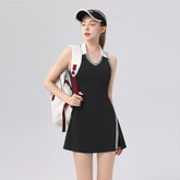 New slimming nude anti-light outdoor running fitness tennis skirt