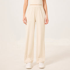 New high-elastic straight-leg wide-leg pants