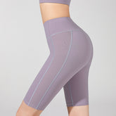 Tight hip lift and abdominal fitness crop pants