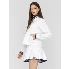 Collegiate style comfortable sports anti-light fitness skirt