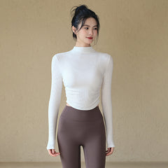 Elegant Long Sleeve Fitness Top
