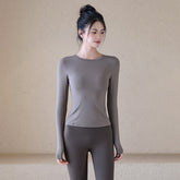 Spandex Lightweight Yoga Long-Sleeve