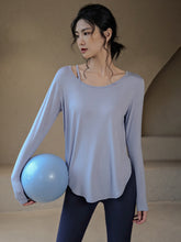Loose yoga long-sleeved T-shirt