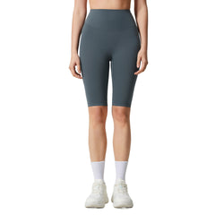 Nude, High-waisted, Hip-lifting, Elastic abdomen, Slimming, Fitness, Yoga, Five-point pants