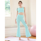 Dunhuang Flying Goddess skin-friendly lace mesh flared pants set