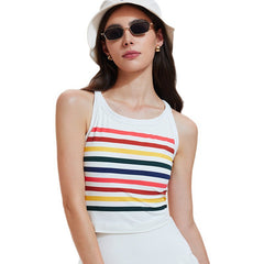 Colorful red quick-drying outdoor fitness tennis yoga sports vest