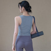 High-strength all-in-one breathable running sports bra