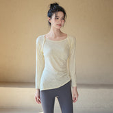 Jacquard Slim Fit Long Sleeve Tee